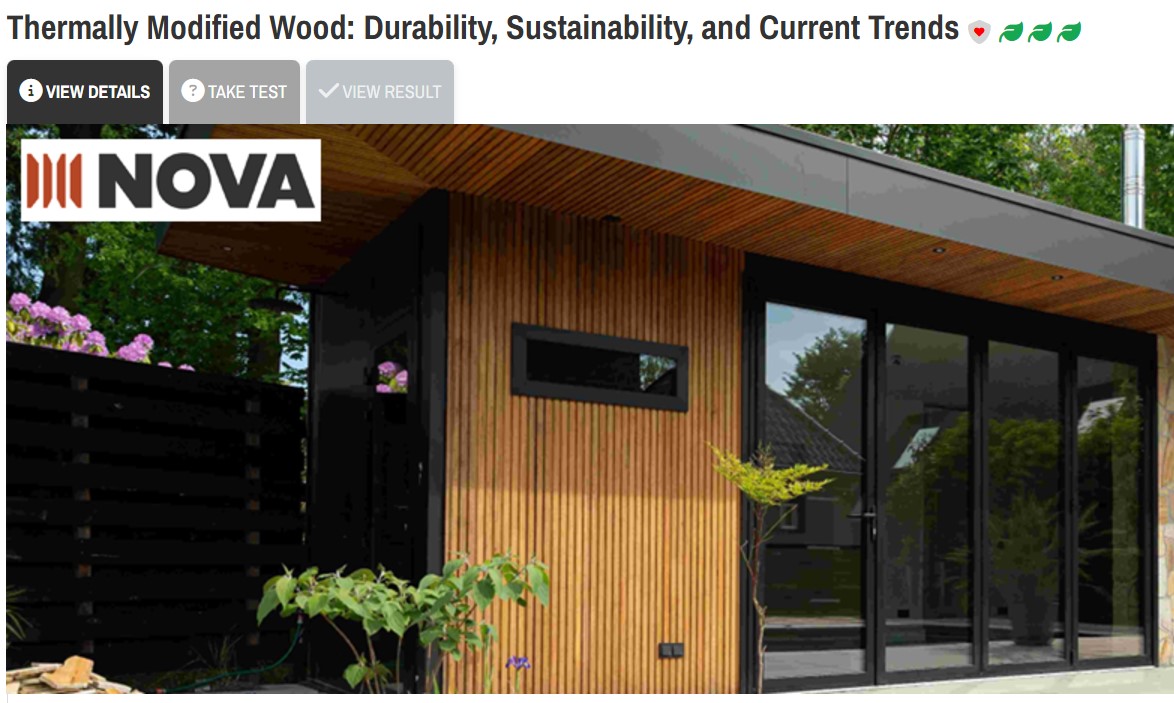 AIA Continuing Education - Thermally Modified Wood